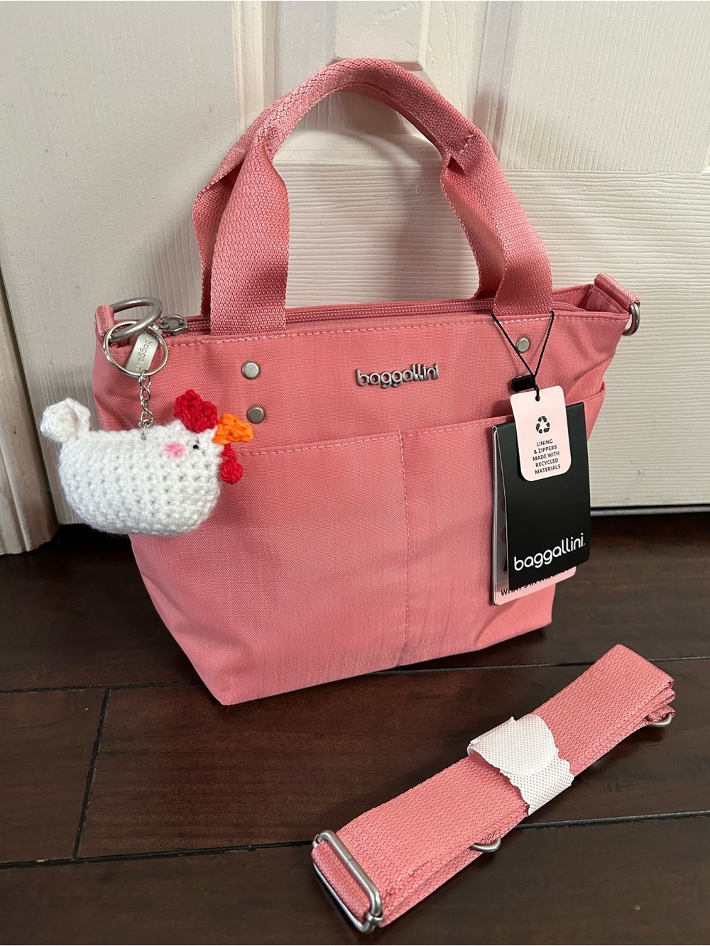 NEW Baggallini Cute Versatile Tote, Detachable Crossbody Strap | Daily, Travel